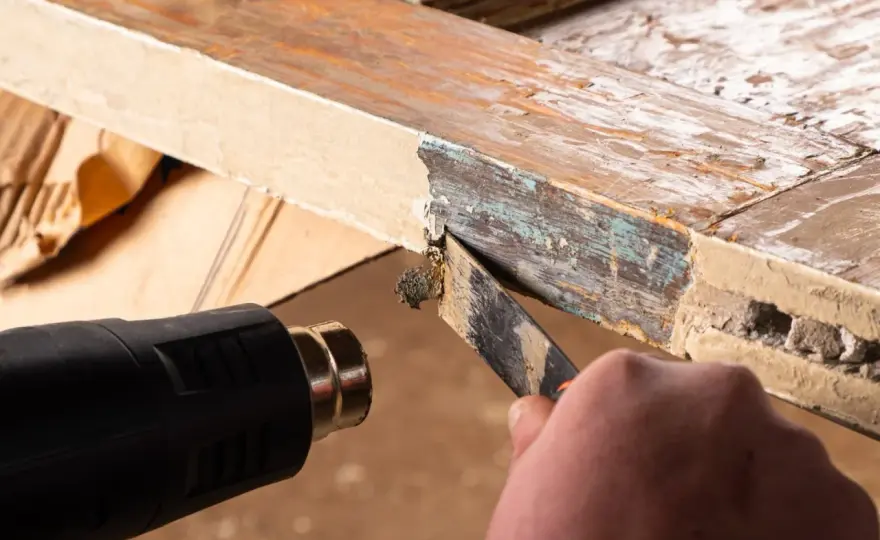 Cómo quitar pintura de la madera sin lijar y sin dañar la veta